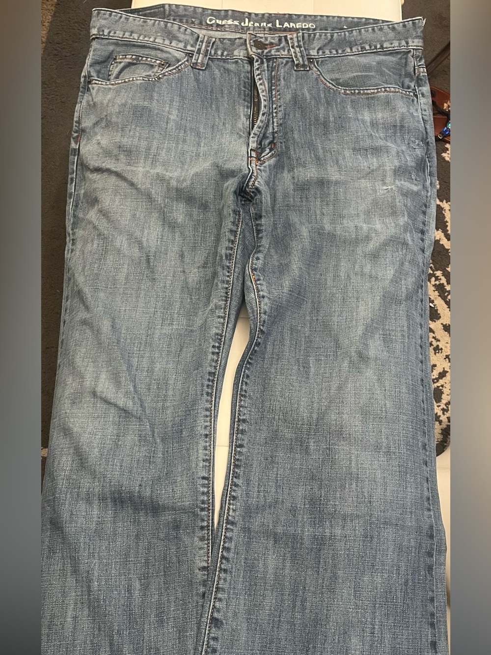 Guess Men’s Light Blue Bootcut Jeans